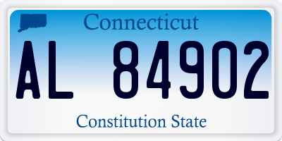 CT license plate AL84902