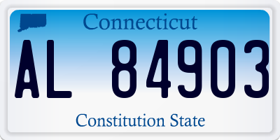 CT license plate AL84903
