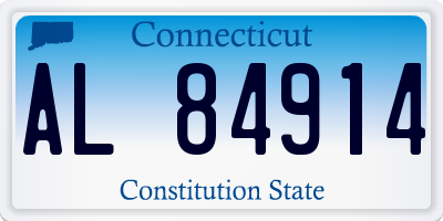 CT license plate AL84914
