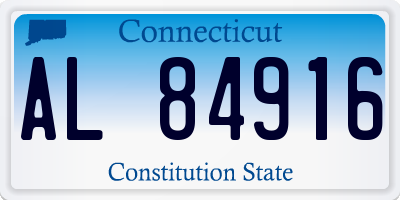 CT license plate AL84916