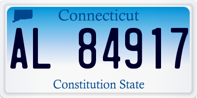 CT license plate AL84917