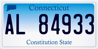 CT license plate AL84933