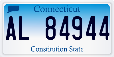 CT license plate AL84944
