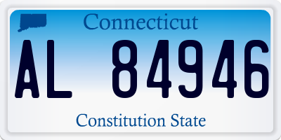CT license plate AL84946