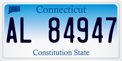 CT license plate AL84947