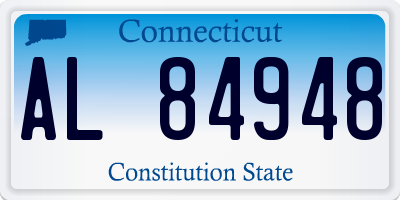 CT license plate AL84948