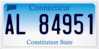 CT license plate AL84951