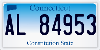CT license plate AL84953