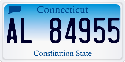 CT license plate AL84955