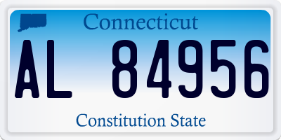 CT license plate AL84956
