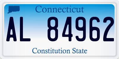 CT license plate AL84962