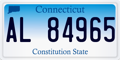 CT license plate AL84965