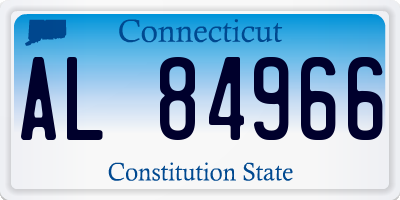 CT license plate AL84966