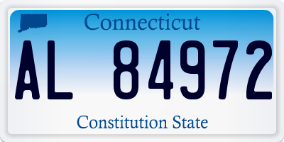 CT license plate AL84972