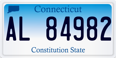 CT license plate AL84982