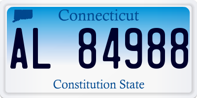 CT license plate AL84988