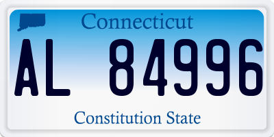 CT license plate AL84996