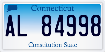 CT license plate AL84998
