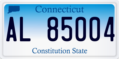 CT license plate AL85004