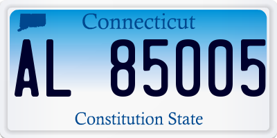 CT license plate AL85005
