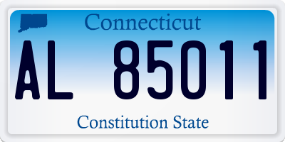 CT license plate AL85011