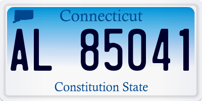 CT license plate AL85041