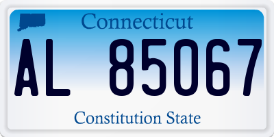 CT license plate AL85067
