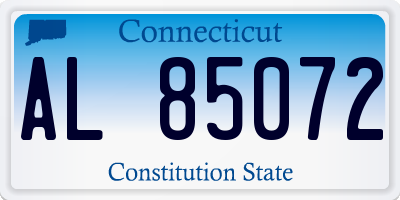 CT license plate AL85072