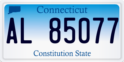 CT license plate AL85077