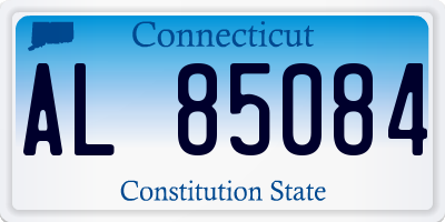 CT license plate AL85084
