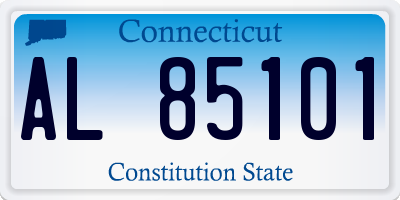 CT license plate AL85101