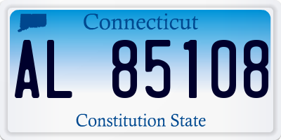 CT license plate AL85108