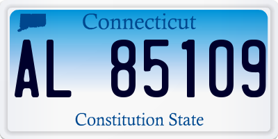 CT license plate AL85109