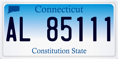 CT license plate AL85111