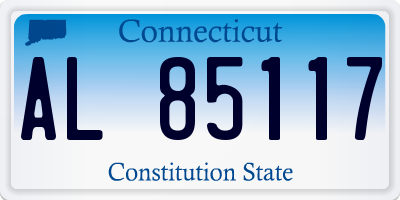 CT license plate AL85117