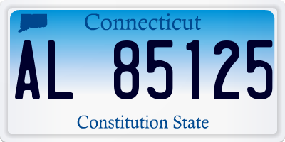 CT license plate AL85125