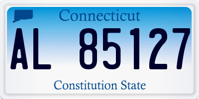 CT license plate AL85127