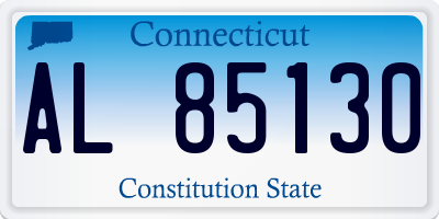 CT license plate AL85130