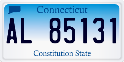 CT license plate AL85131