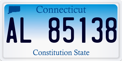 CT license plate AL85138
