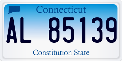 CT license plate AL85139