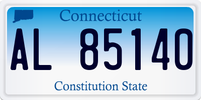 CT license plate AL85140