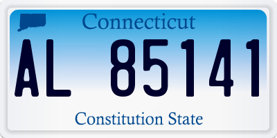 CT license plate AL85141