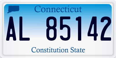 CT license plate AL85142
