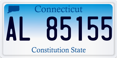 CT license plate AL85155