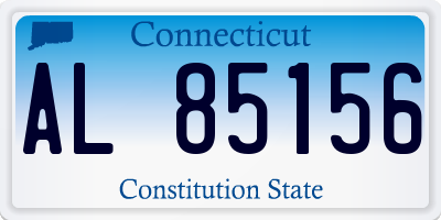CT license plate AL85156