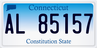 CT license plate AL85157