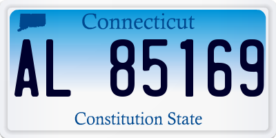 CT license plate AL85169