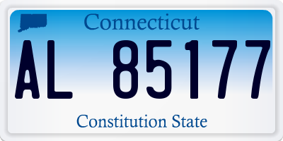 CT license plate AL85177