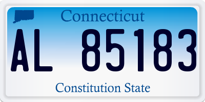 CT license plate AL85183